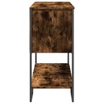 vidaXL Table console chêne fumé 100x35x74 5 cm bois d'ingénierie