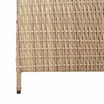 vidaXL Paravent Beige 196 x 200 cm polyrotin