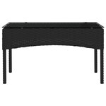 vidaXL Ensemble de canapé de jardin 2 Pièces Noir et Crème polyrotin