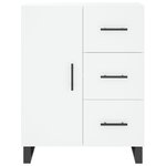 vidaXL Buffet blanc 69 5x34x90 cm bois d'ingénierie