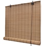 vidaXL Store roulant Bambou Marron 140x160 cm