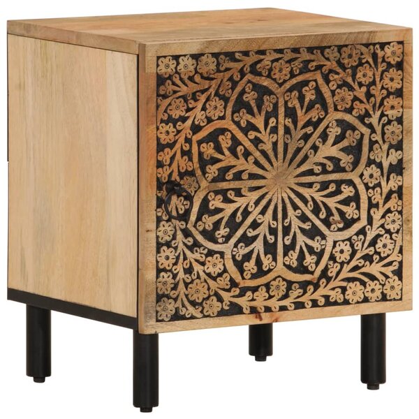 vidaXL Table de chevet 40x33x46 cm Bois de manguier solide