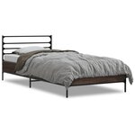 vidaXL Cadre de lit sans matelas chêne marron 90x190 cm