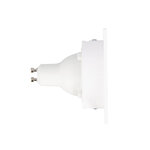 Lot 3 spots gu10 50w 2700k carré orientable blanc ip20