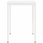 vidaXL Table de bar Blanc 110 x 55 x 105 cm Bois de pin massif