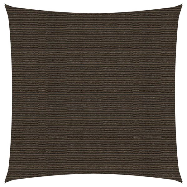 vidaXL Voile d'ombrage 160 g/m² Marron 6x6 m PEHD