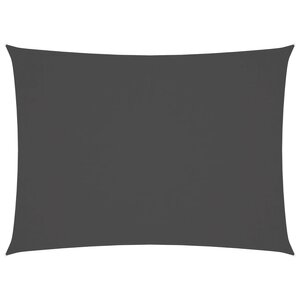 vidaXL Voile de parasol tissu oxford rectangulaire 2x3 5 m anthracite
