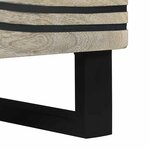 vidaXL Cabinet de chevet 2 Pièces Blanc et Noir 40 x 33 x 46 cm