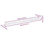 vidaXL Lit surélevé à gabion Acier galvanisé 360x30x10 cm