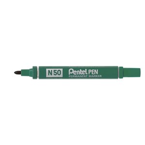 Marqueur permanent n50 pointe ogive 2 mm vert x 12 pentel