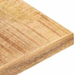 vidaXL Dessus de table Bois de manguier solide 25-27 mm 80x80 cm