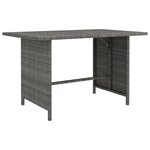 vidaXL Salon de jardin 8 Pièces avec coussins Résine tressée Gris