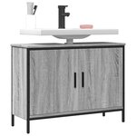 vidaXL Armoire lavabo de salle de bain sonoma gris 80x30x60 cm