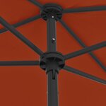 vidaXL Parasol de plage terre cuite 180x120 cm