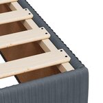 vidaXL Sommier à lattes de lit et matelas Gris foncé 80x200 cm Velours