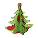 Sapin de noel en bois à assembler 12 5x13 cm