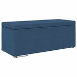 vidaXL Tabouret Bleu 101 x 41 x 40 cm Tissu et bois stratifié