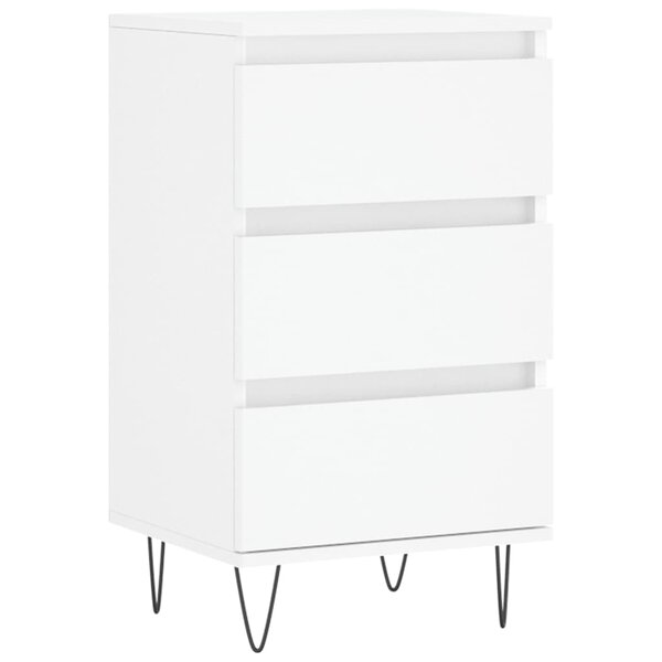 vidaXL Buffet blanc 40x35x70 cm bois d’ingénierie