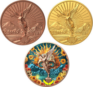 Monnaie ANGEL OF INDEPENDENCE Stacker Blind Box Medaille Cuivre