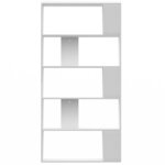 vidaXL Bibliothèque/Séparateur de pièce Blanc Bois d'ingénierie