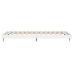 vidaXL Cadre de lit sans matelas blanc 90x190 cm bois d'ingénierie