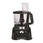 Robot multifonction moulinex doubleforce fp821811 - noir - 1000 w - bol 3 l - blender 2 l - hachoir - disques - râper - emincer