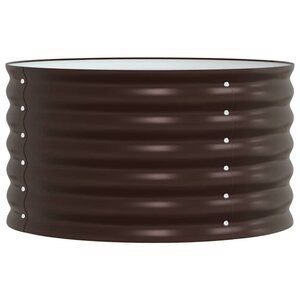 vidaXL Jardinière surélevée Marron 80 x 80 x 44 cm Acier
