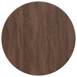vidaXL Plateau de table Chêne marron 70 x 70 x 1.5 cm
