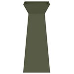 vidaXL Jardinière à pilier 2 Pièces Olive 40 x 40 x 100 cm Acier