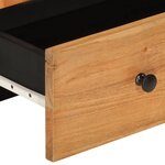 vidaXL Buffet haut avec tiroir 60x33x100cm bois massif d'acacia et fer