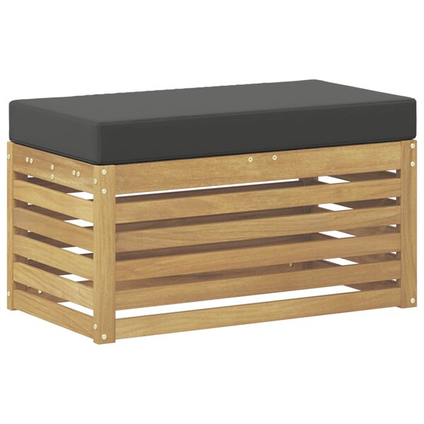 vidaXL Banc de Jardin Blanc 80 x 43 x 45 cm Bois d'Acacia Massif