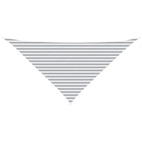 vidaXL Voile d'ombre Gris clair et blanc 4 x 4 x 5 8 m