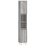 vidaXL Armoire de bain sonoma gris 30x30x190 cm bois d'ingénierie