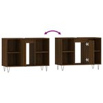 vidaXL Armoire salle de bain chêne marron 80x33x60cm bois d'ingénierie