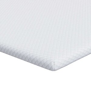 vidaXL Surmatelas Blanc 200 x 200 cm Tissu Jacquard