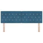 vidaXL Tête de lit avec tête de lit Bleu foncé 144 cm Cuir synthétique