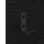 vidaXL Porte-manteau mural avec étagère Chêne noir 90 x 10 x 50 cm