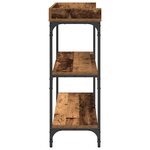 vidaXL Table Console avec étagère Bois ancien 100 x 30 x 80 cm