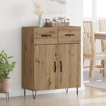 vidaXL Buffet Chêne artisanal 69 5 x 34 x 90 cm Bois d'ingénierie