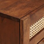 vidaXL Cabinet de chevet avec tiroir 2 Pièces Marron 40 x 33 5 x 46 cm