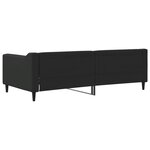 vidaXL Lit de repos sans matelas noir 90x190 cm tissu