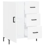 vidaXL Buffet blanc 69 5x34x90 cm bois d'ingénierie