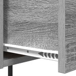 vidaXL Cabinet de chevet Sonoma gris 42 x 41 x 56 cm Bois d'ingénierie