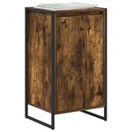 vidaXL Buffet Chêne Fumé 43 x 36 x 75 5 cm Bois d'ingénierie