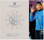 Monnaie LIVE LONG AND PROSPER 60 Anniversaire Star Trek Cupronickel 50 Pence United Kingdom 2026 (PRÉCOMMANDE)