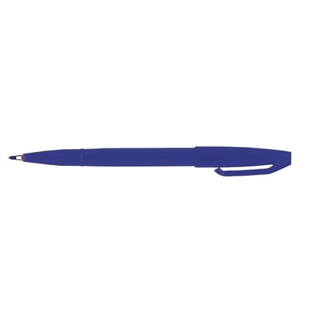 Stylo feutre sign pen s 520 pte fibre acrylique 2mm bleu x 12 pentel