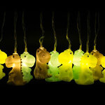 Guirlande lumineuse dinosaures - vert  gris et bleu