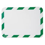 Pochette avec adhésif repositionable rouge et blanc (colis de 2)