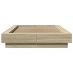 vidaXL Cadre de lit chêne sonoma 75x190 cm bois d'ingénierie