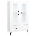 vidaXL Buffet haut Blanc 70x31x115 cm Bois d'ingénierie